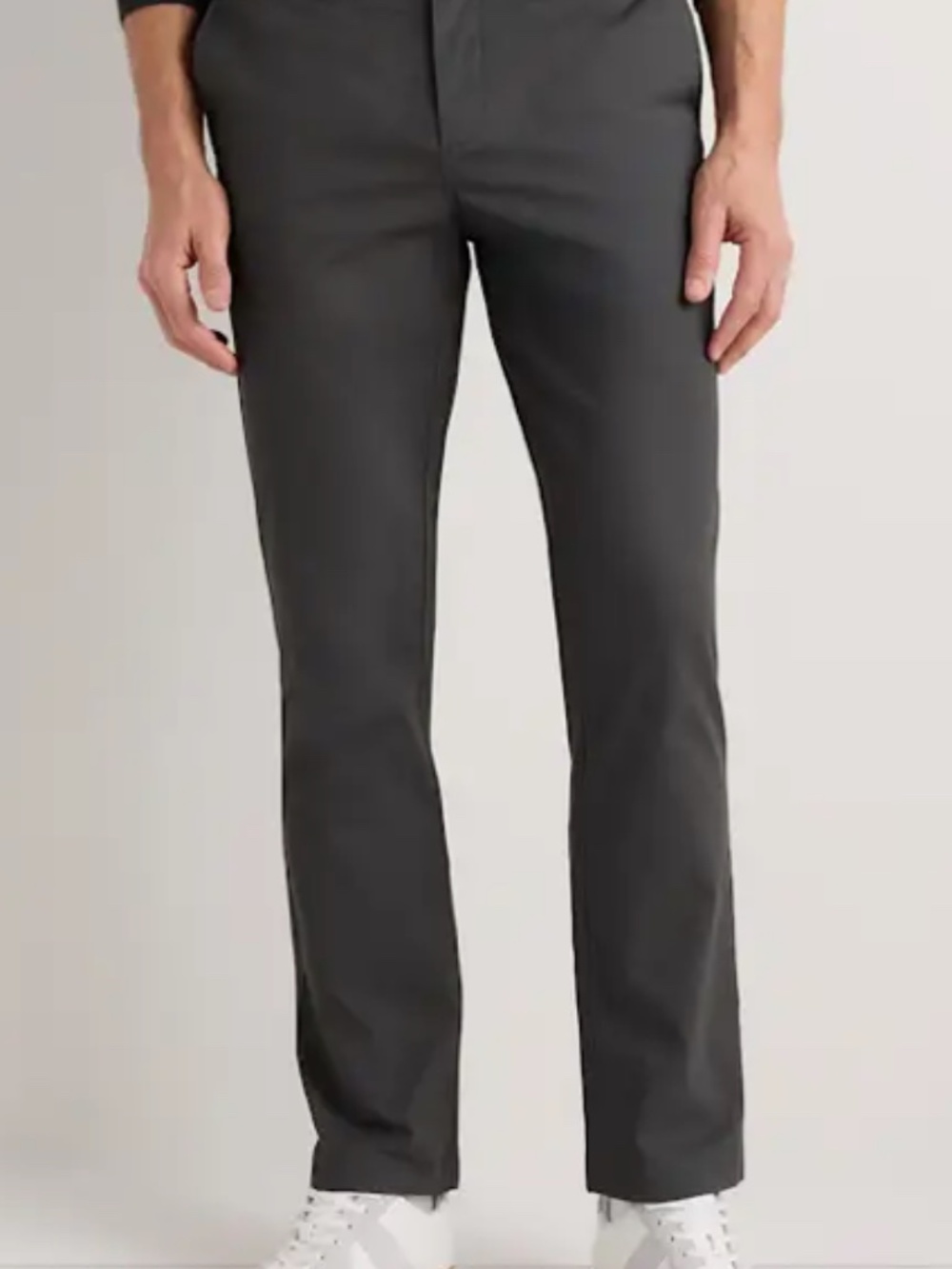 Quince Men's Charcoal Chinos - Straight Casual Trousers